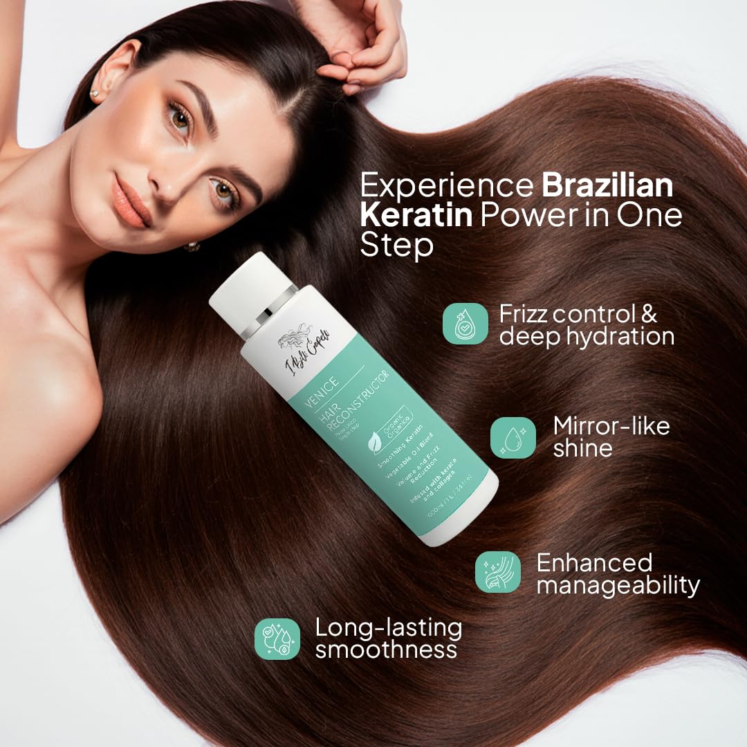 I Belli Capelli Venice Keratin Hair Treatment Set – 2 Pack, 1-Step, Formaldehyde-Free