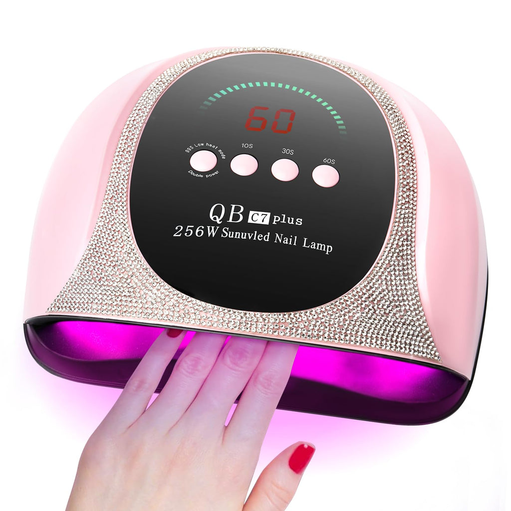 iBigLY UV LED Nail Dryer 256W – Fast Gel Curing, Auto Sensor, 4 Timers
