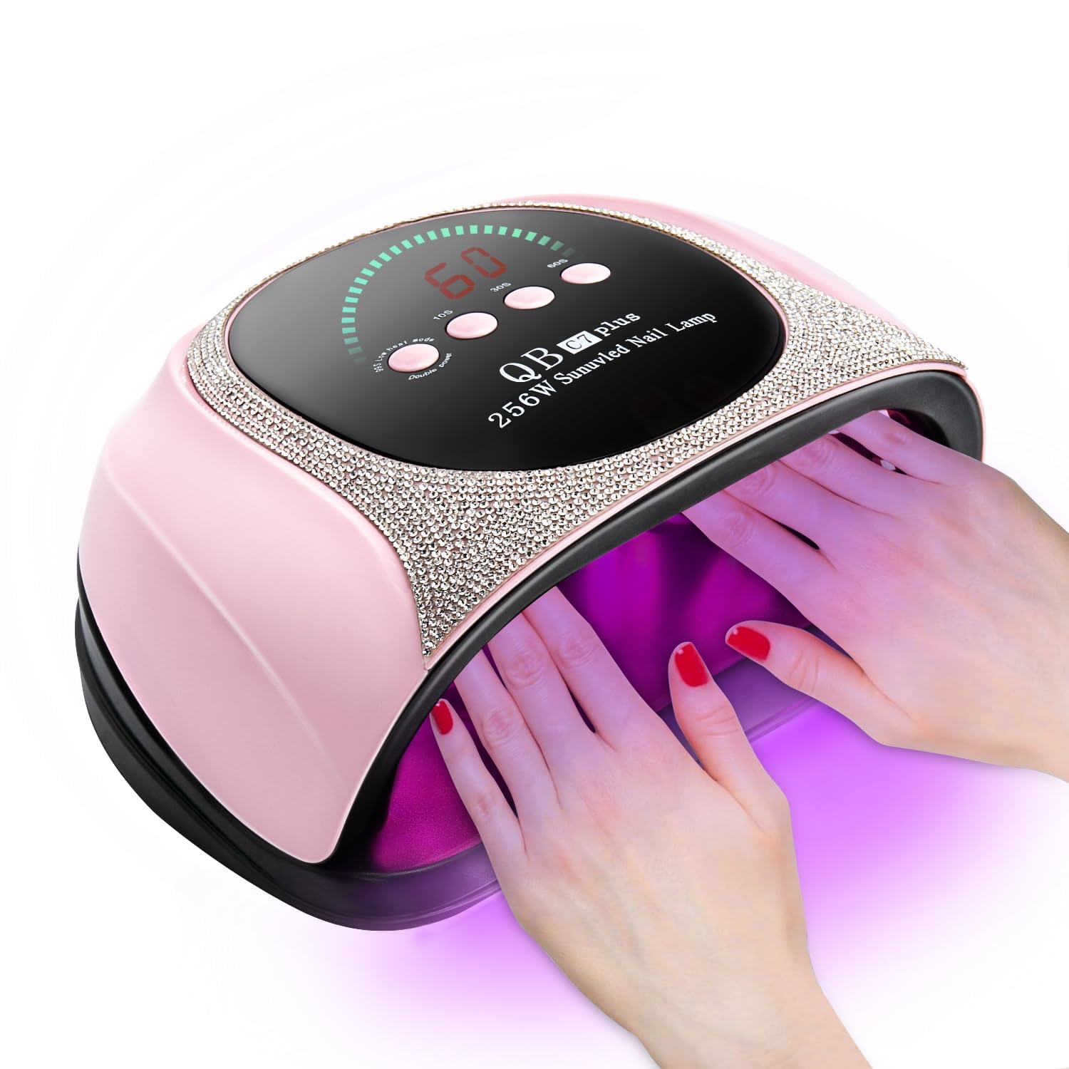 iBigLY UV LED Nail Dryer 256W – Fast Gel Curing, Auto Sensor, 4 Timers