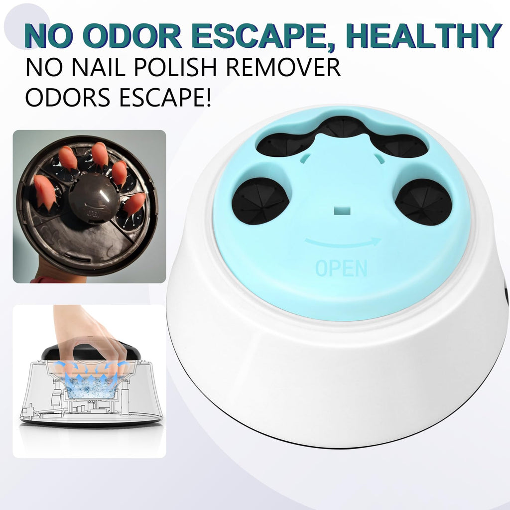 I·B·N G Nail Soaking Bowl – Electric Gel Remover, Odor Guard, Blue
