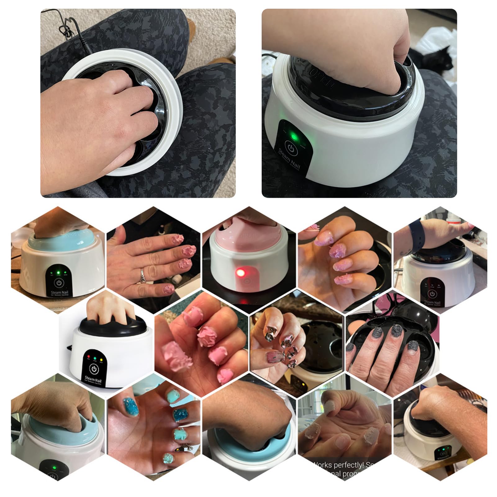I·B·N G Nail Soaking Bowl – Electric Gel Remover, Odor Guard, Blue