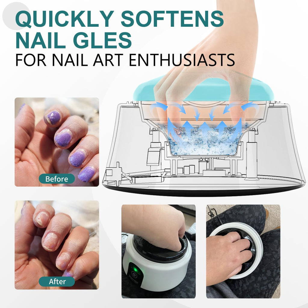 I·B·N G Nail Soaking Bowl – Electric Gel Remover, Odor Guard, Blue