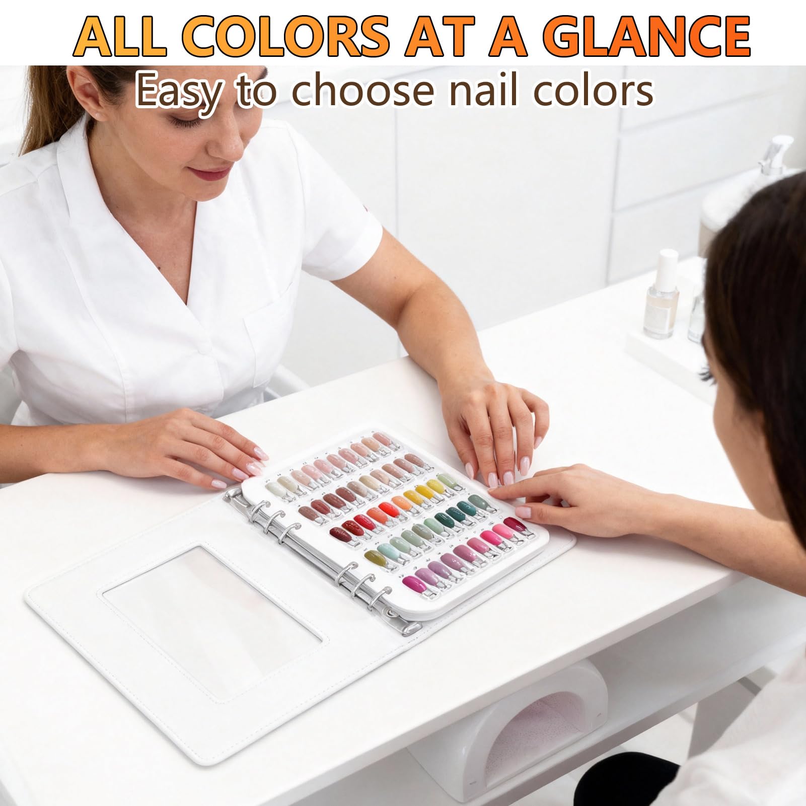 I·B·N G Upgraded Nail Color Swatches Display Book C11 – 150 Color Tips