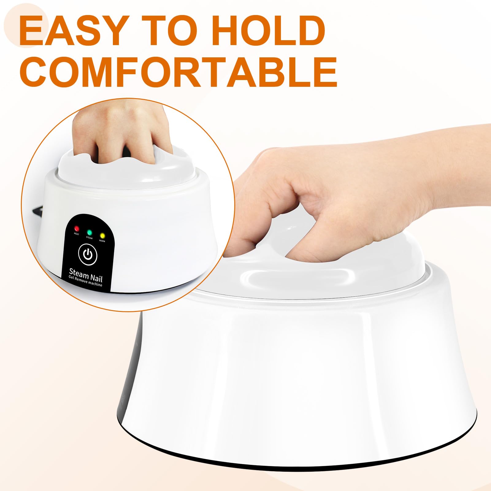 IBNG Nail Soaking Bowl – Electric Soak Off for Gel, Acrylic & Dip Powder (White)