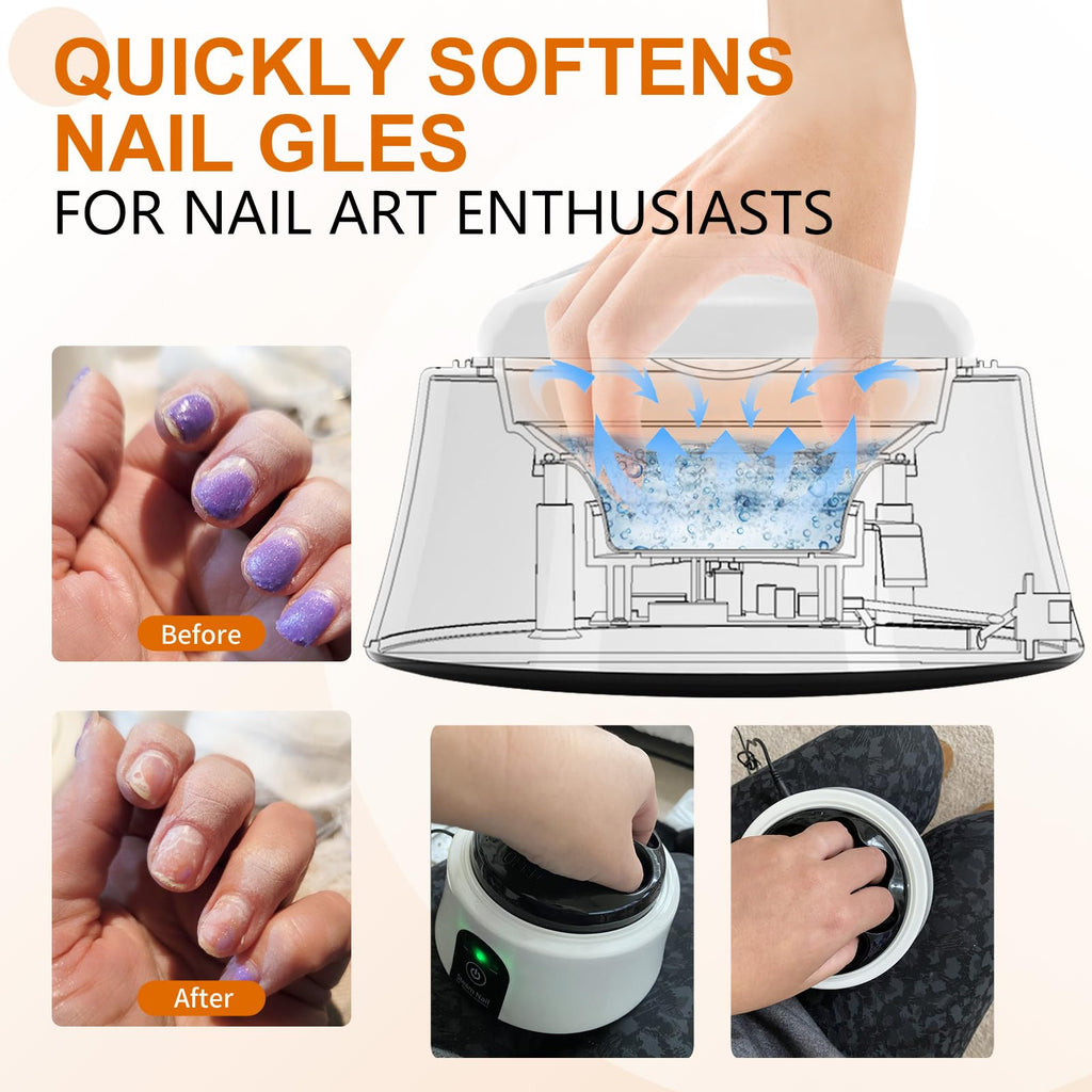 IBNG Nail Soaking Bowl – Electric Soak Off for Gel, Acrylic & Dip Powder (White)