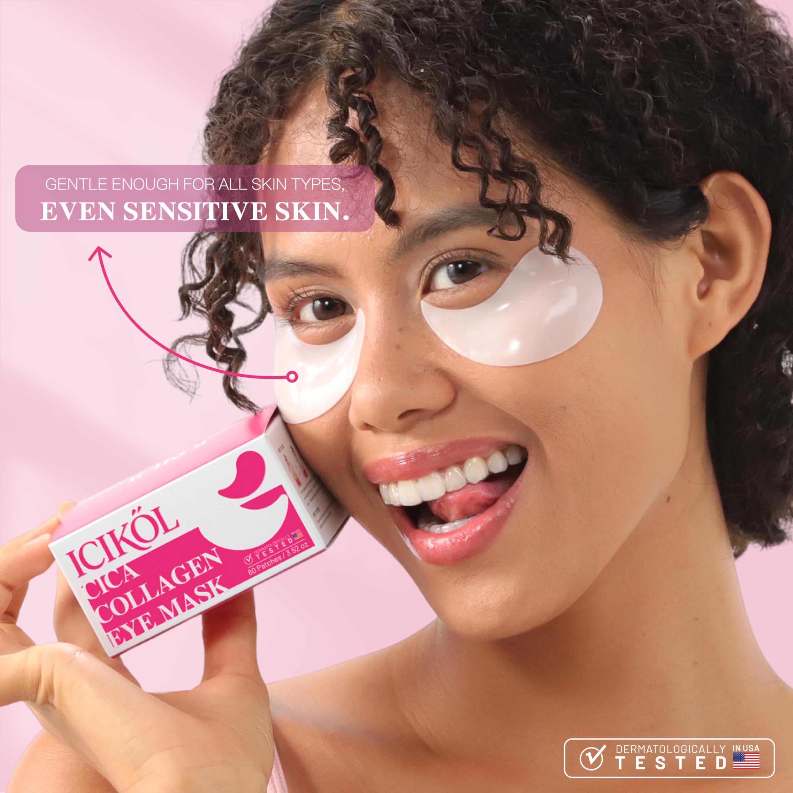 ICIKOL Under Eye Patches with Collagen – Deep Hydration Hydrogel Mask for Puffy Eyes & Dark Circles (30 Pairs)