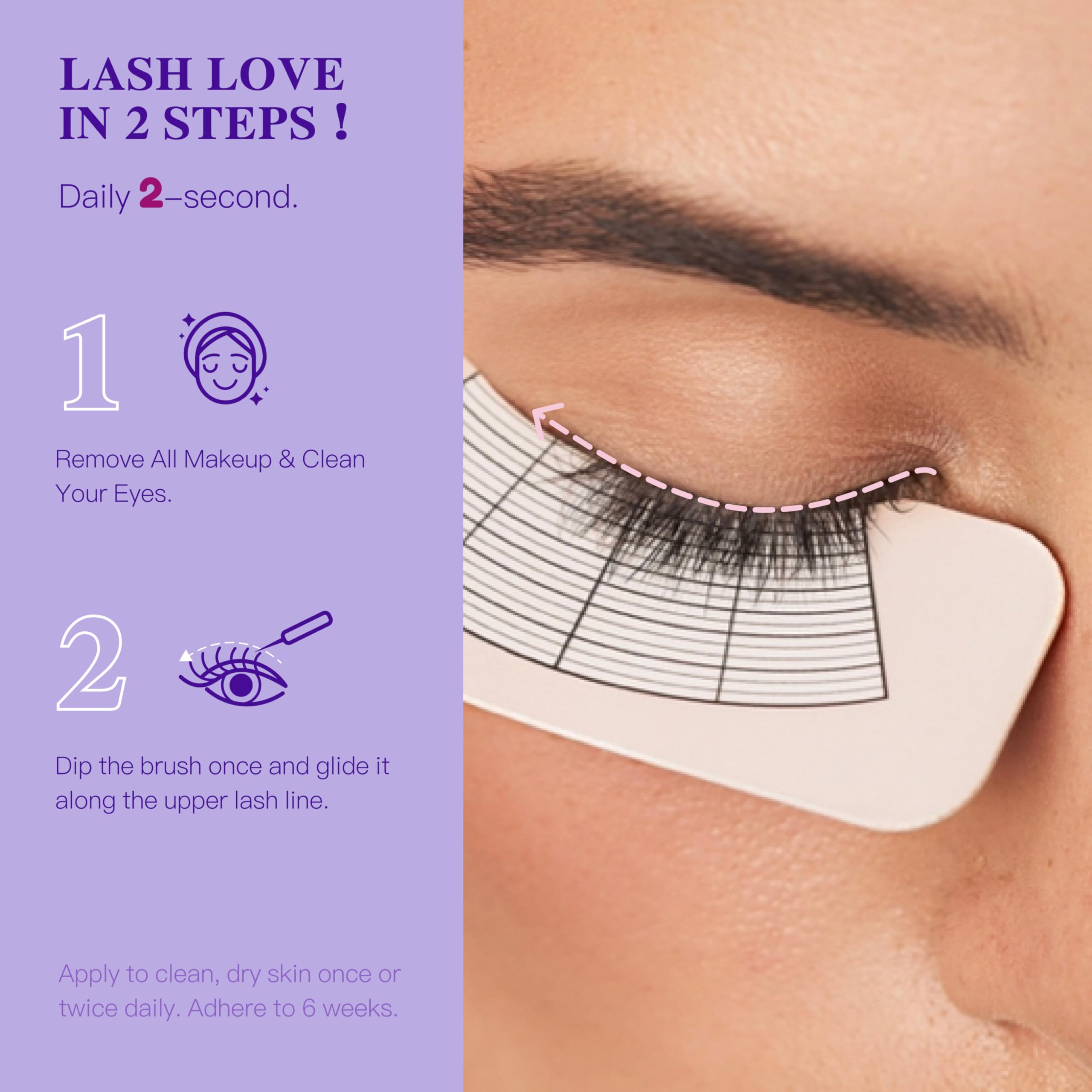 ICIKOL Eyelash Growth Serum – Peptide & Vitamin Formula, Vegan & Cruelty-Free