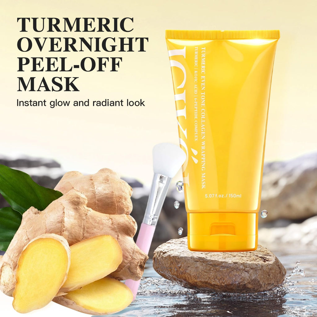 ICIKOL Turmeric Collagen Night Wrapping Mask – Overnight Brightening & Hydration