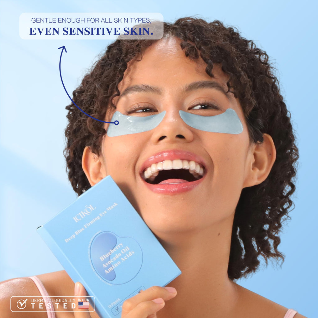 ICIKOL Under Eye Mask Blueberry – Collagen Patches (12 Pairs)