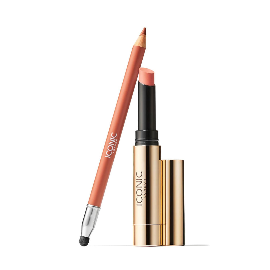 ICONIC LONDON Sealed with a Kiss Gift Set – Melting Touch Lip Balm & Fuller Pout Sculpting Liner