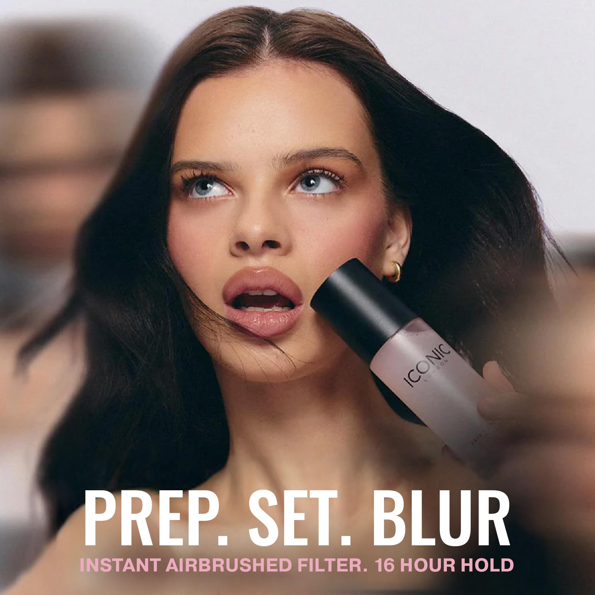 ICONIC LONDON Prep Set Blur Setting Spray – Weightless Makeup Fixer for Radiant Soft-Focus Skin (120 ml)