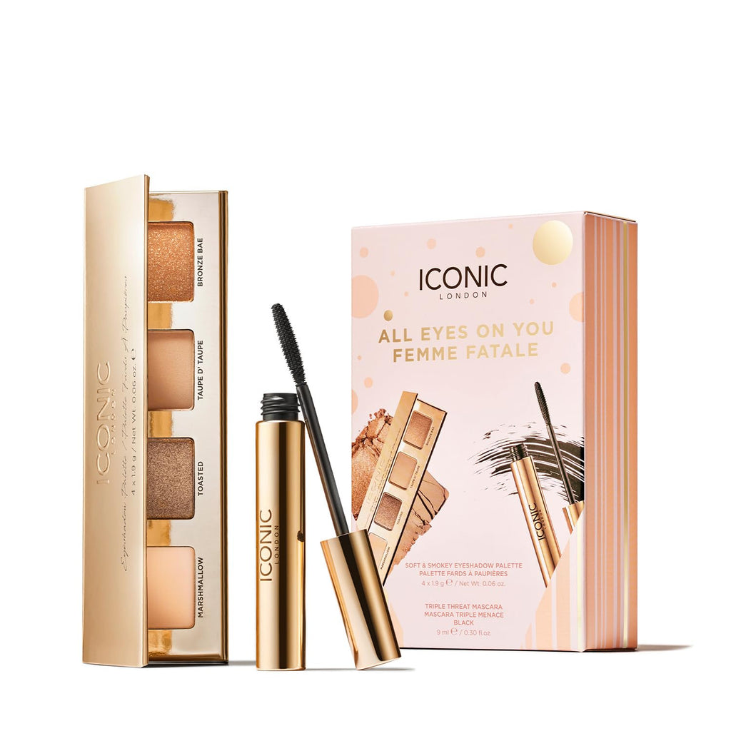 ICONIC LONDON All Eyes on You Gift Set | Triple Threat Mascara + Soft & Smokey Eyeshadow Palette