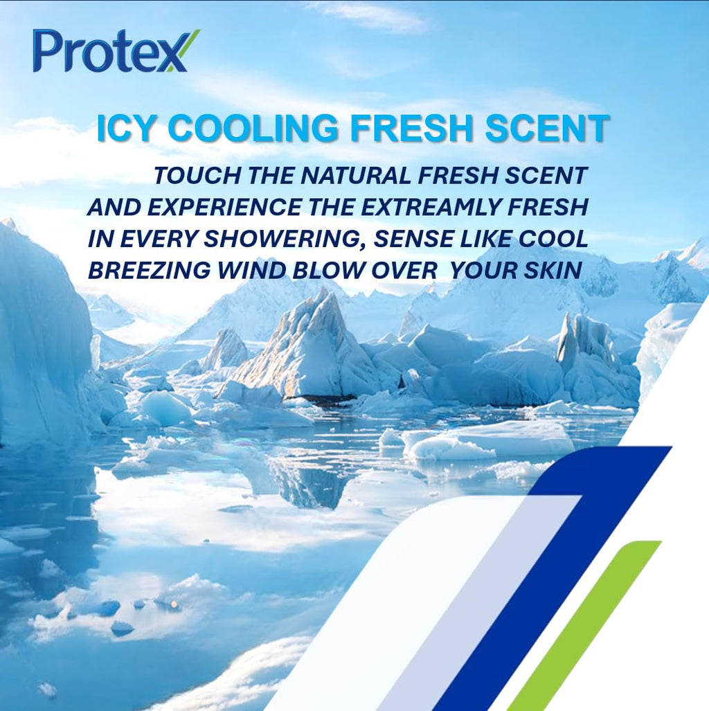 Icy Cool Bar Soap (Pack of 4) – Menthol Cooling with Flaxseed Oil & Green Tea