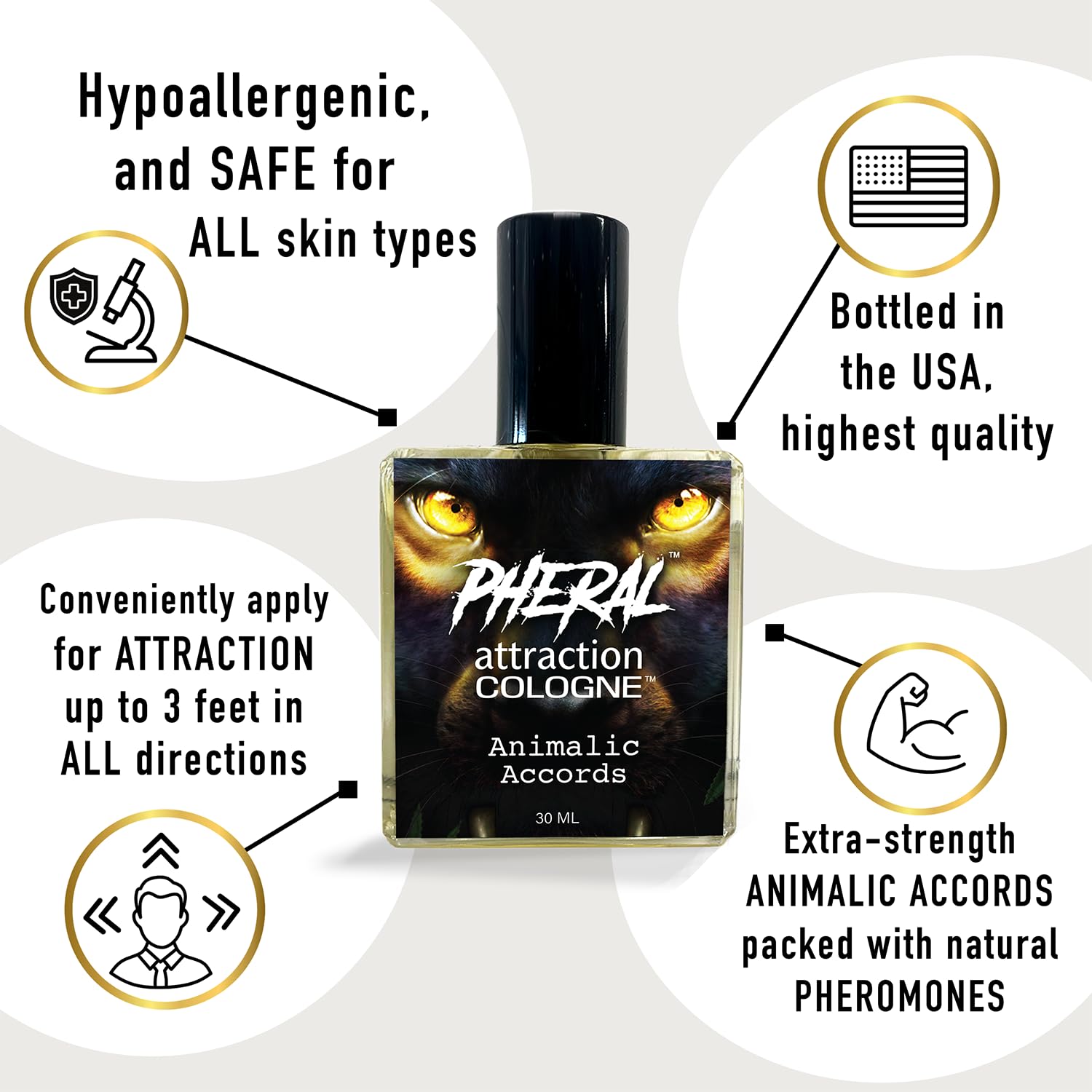 Ideal Male Labs Pheral Attraction Cologne | Pheromone Infused Men’s Cologne 30mL
