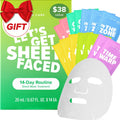 I DEW CARE Collagen Sheet Mask Variety Pack – 14 Hydrating Korean Masks for All Skin Types