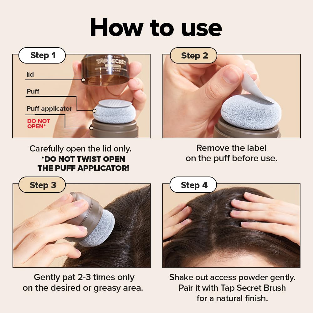 Tap Secret Biotin Dry Shampoo Duo — I DEW CARE Original & Dark Brown, Travel Size, Refillable