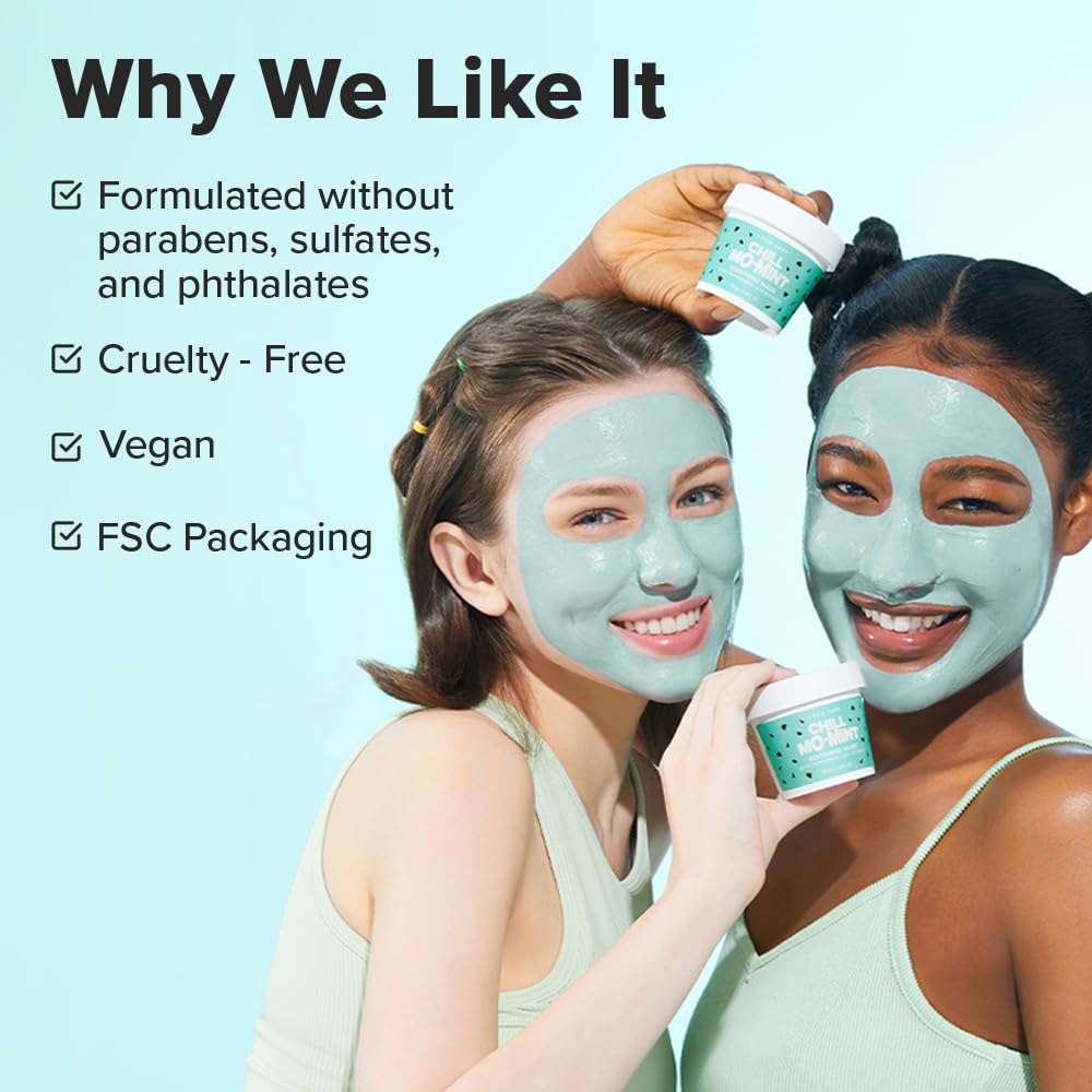 I DEW CARE Wash Off Face Mask Chill Mo-Mint – Soothing Peppermint, Korean Skincare 3.38 oz