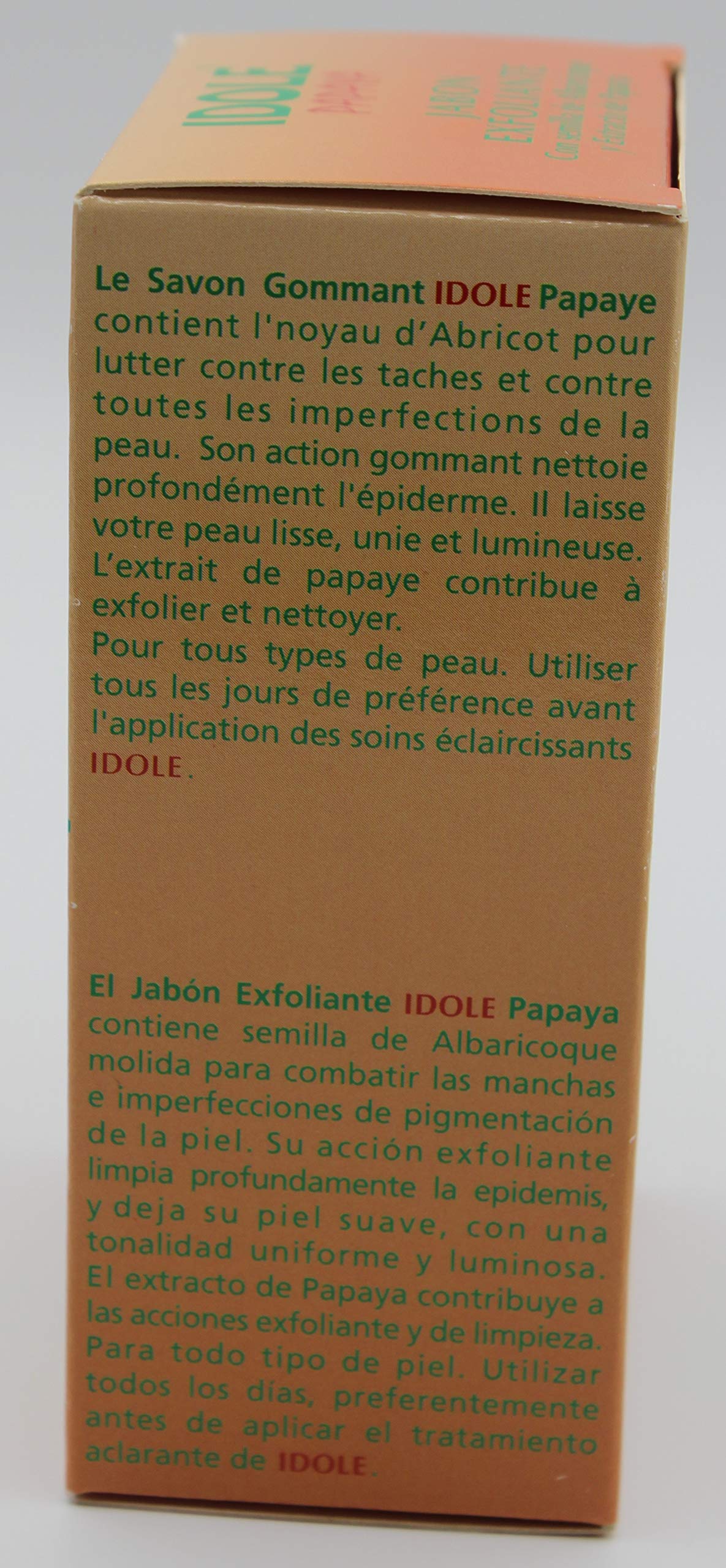 Idole Papaya Exfoliant Soap – Pack of 3 for Gentle, Smooth Skin