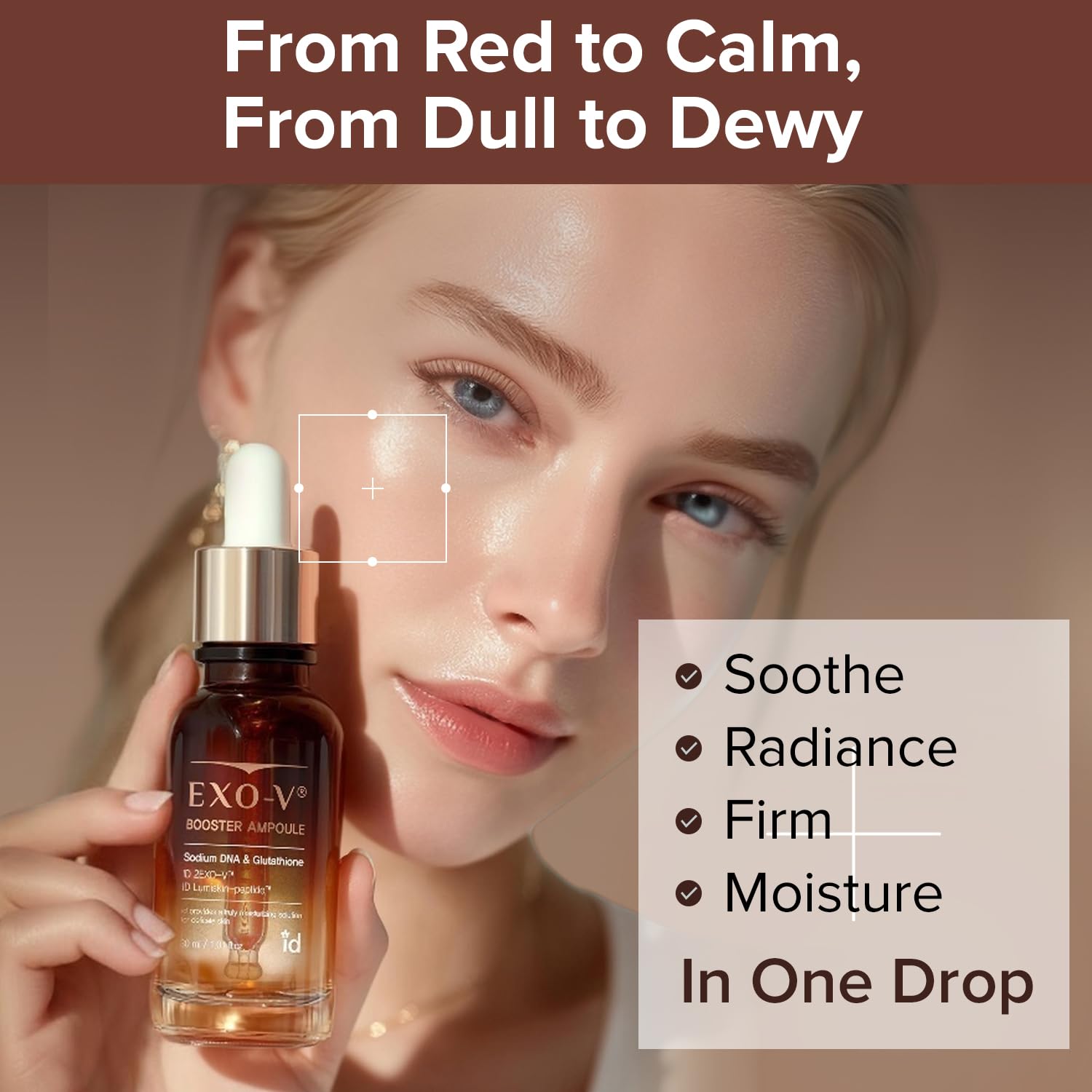 ID PLACOSMETICS Exo-V Booster Ampoule – 720,000 PPM Exosome Serum with PDRN & Glutathione