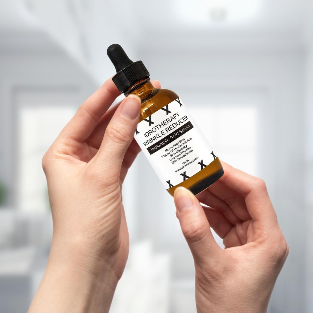 Idrotherapy Hyaluronic Serum – 3 HA Types + Argan Oil & Vitamin E (2 oz / 60 ml)