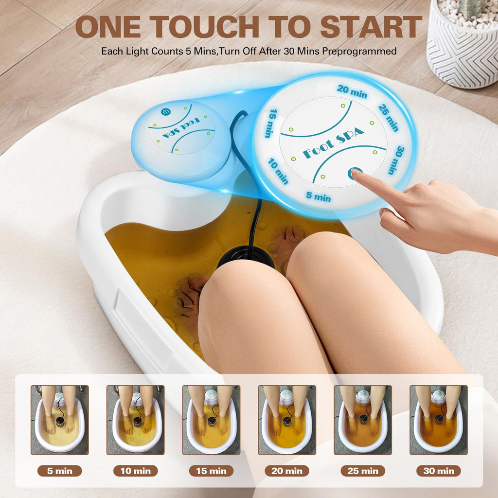 Idudbid Ionic Foot Bath Detox Machine - Home Spa Detox Kit (Array x2 + Liner)