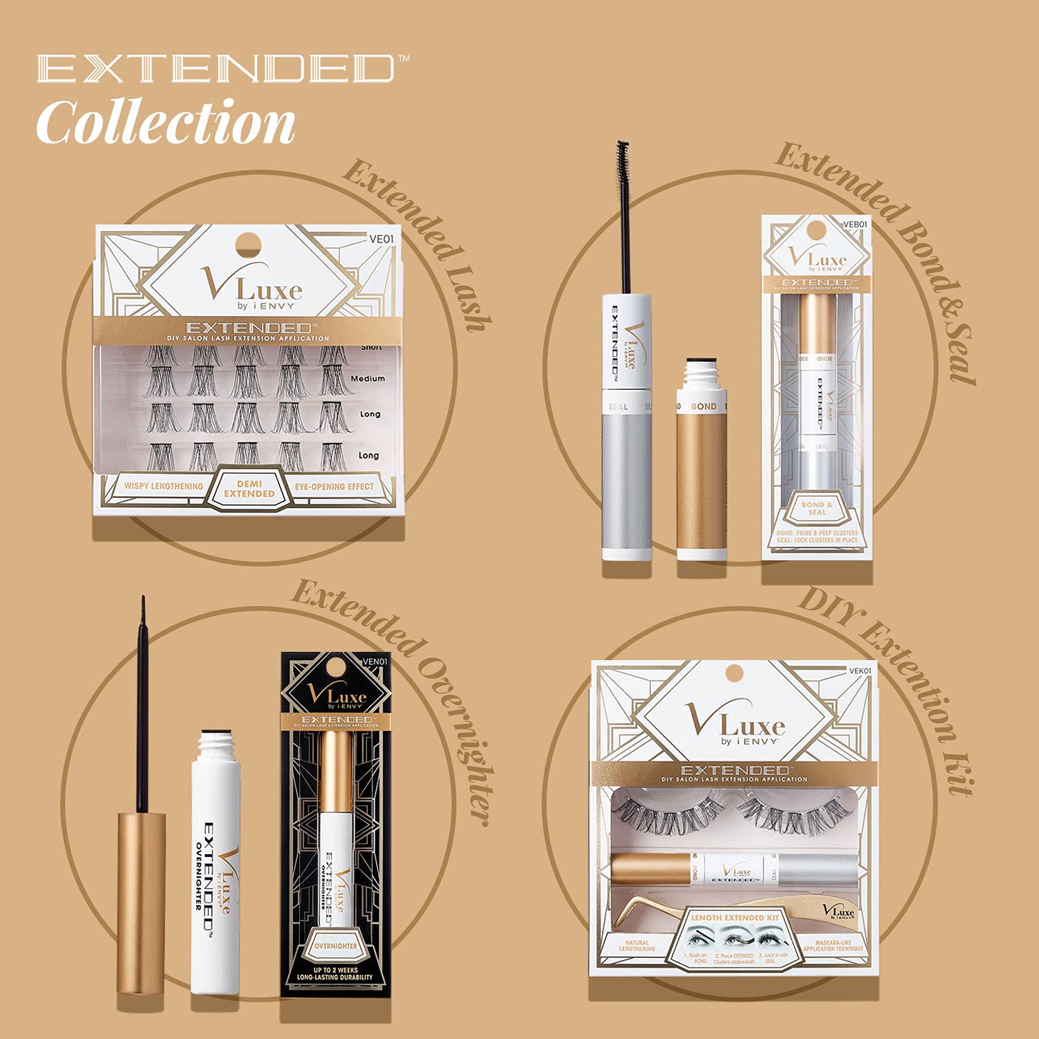 i•ENVY DIY Eyelash Extension Overnighter – Lasts 1–2 Weeks, Easy & Smudge-Proof