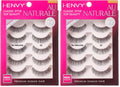 iENVY by KISS Au Naturale Human Hair Lashes – Natural Style, 5 Pairs per Pack, Pack of 2 (KPEM08)