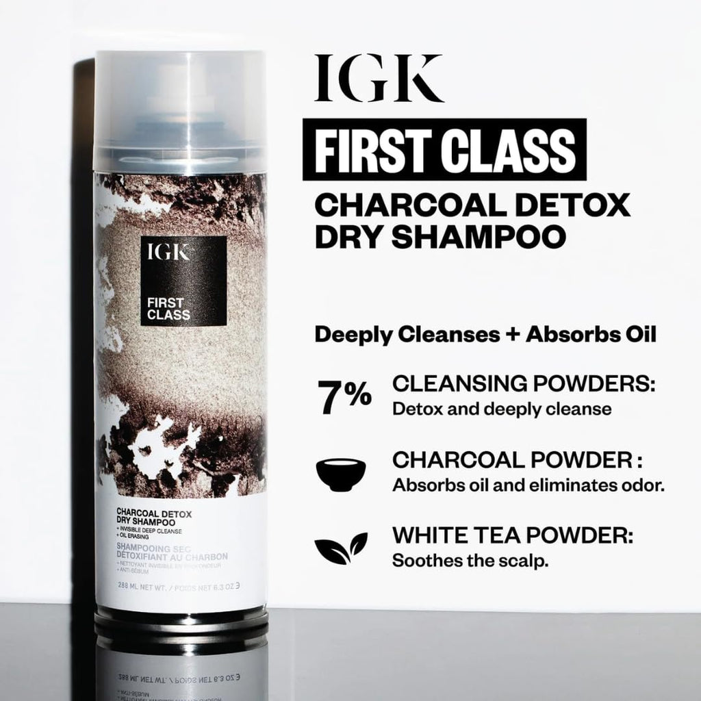 IGK Antisocial Dry Hair Mask + First Class Dry Shampoo Set | Bond-Building Care, Volume & Shine