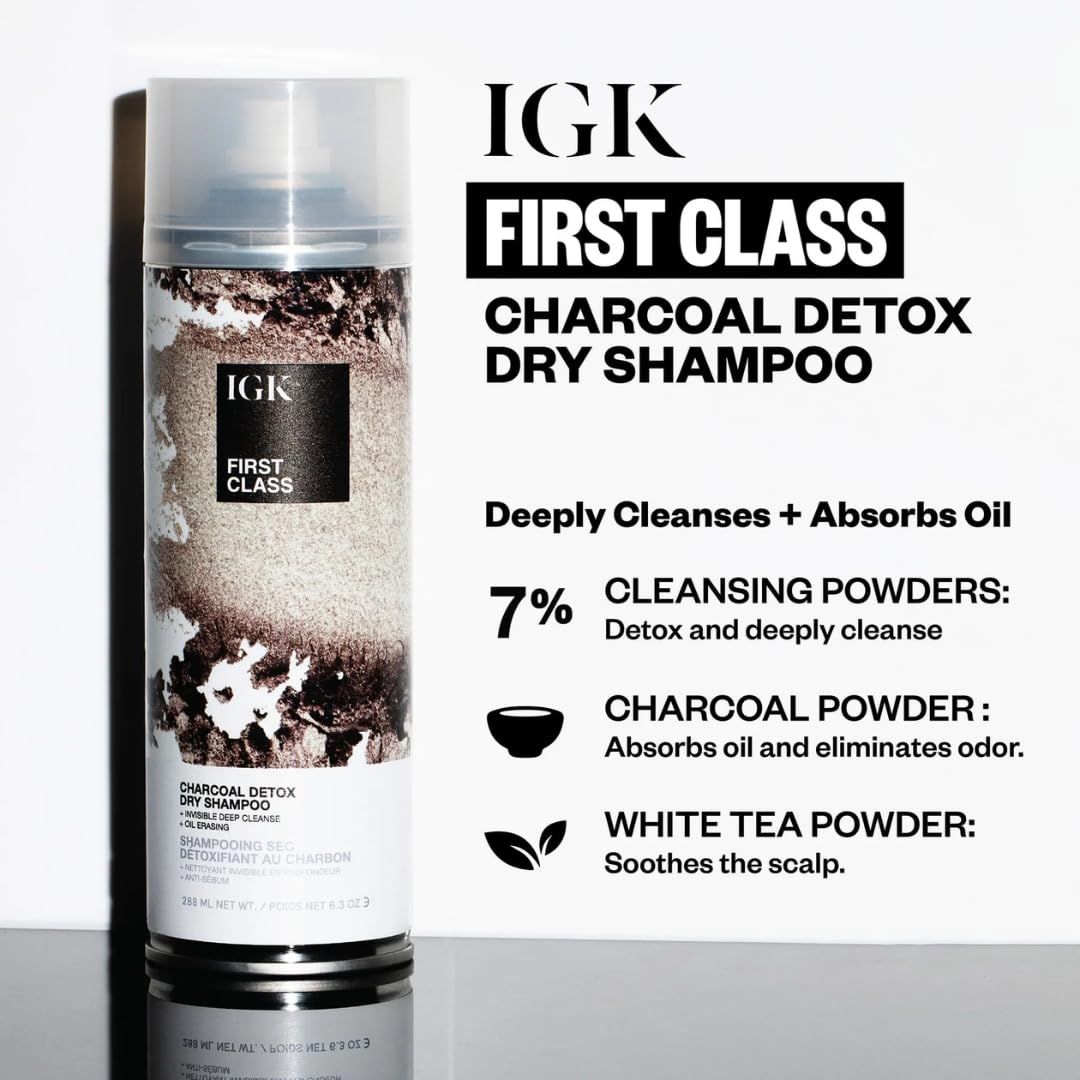 IGK Antisocial Dry Hair Mask + First Class Dry Shampoo Set | Bond-Building Care, Volume & Shine