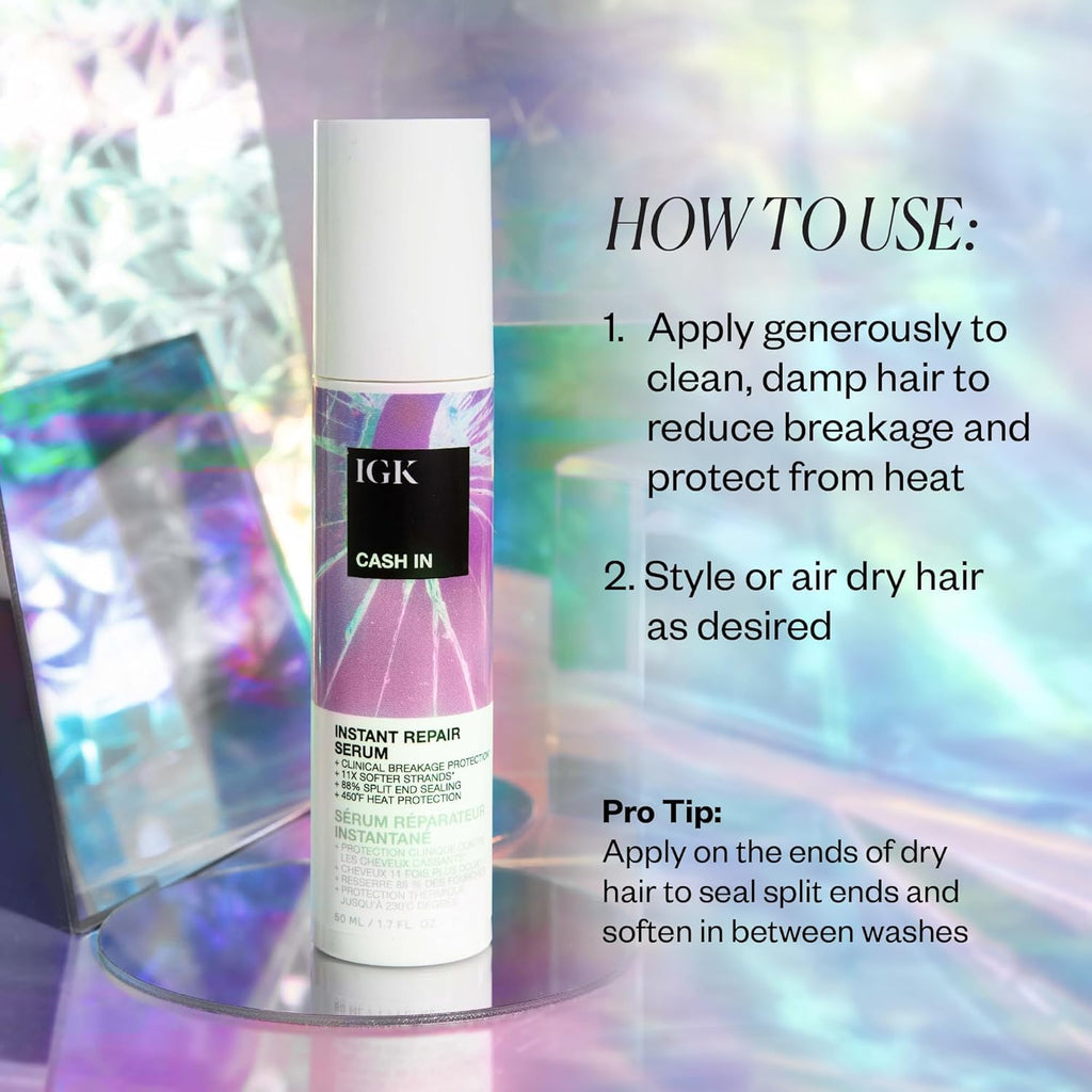 IGK Best Interest + Cash In Duo – Bond-Building Dry Oil & Instant Repair Serum