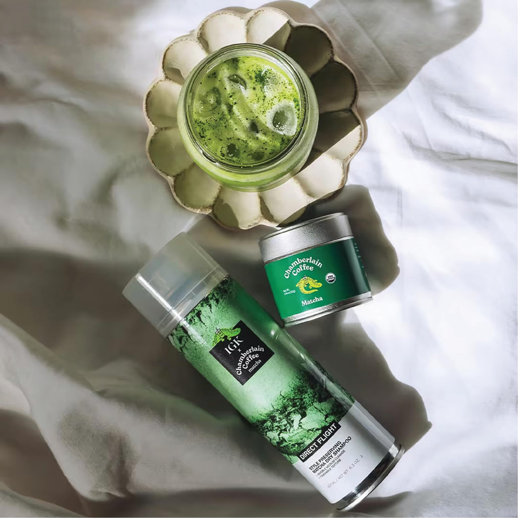 IGK Direct Flight Matcha Dry Shampoo – 2 Pack | Oil Absorbing, Heat-Free Volume