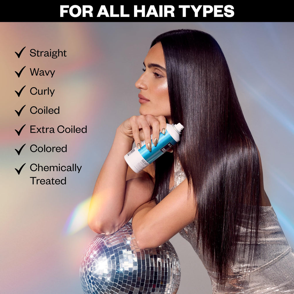 IGK Disco Disco Clear Gloss Finishing Hair Spray – Moisturizes, Adds Shine & Color Protection – 5.3 oz