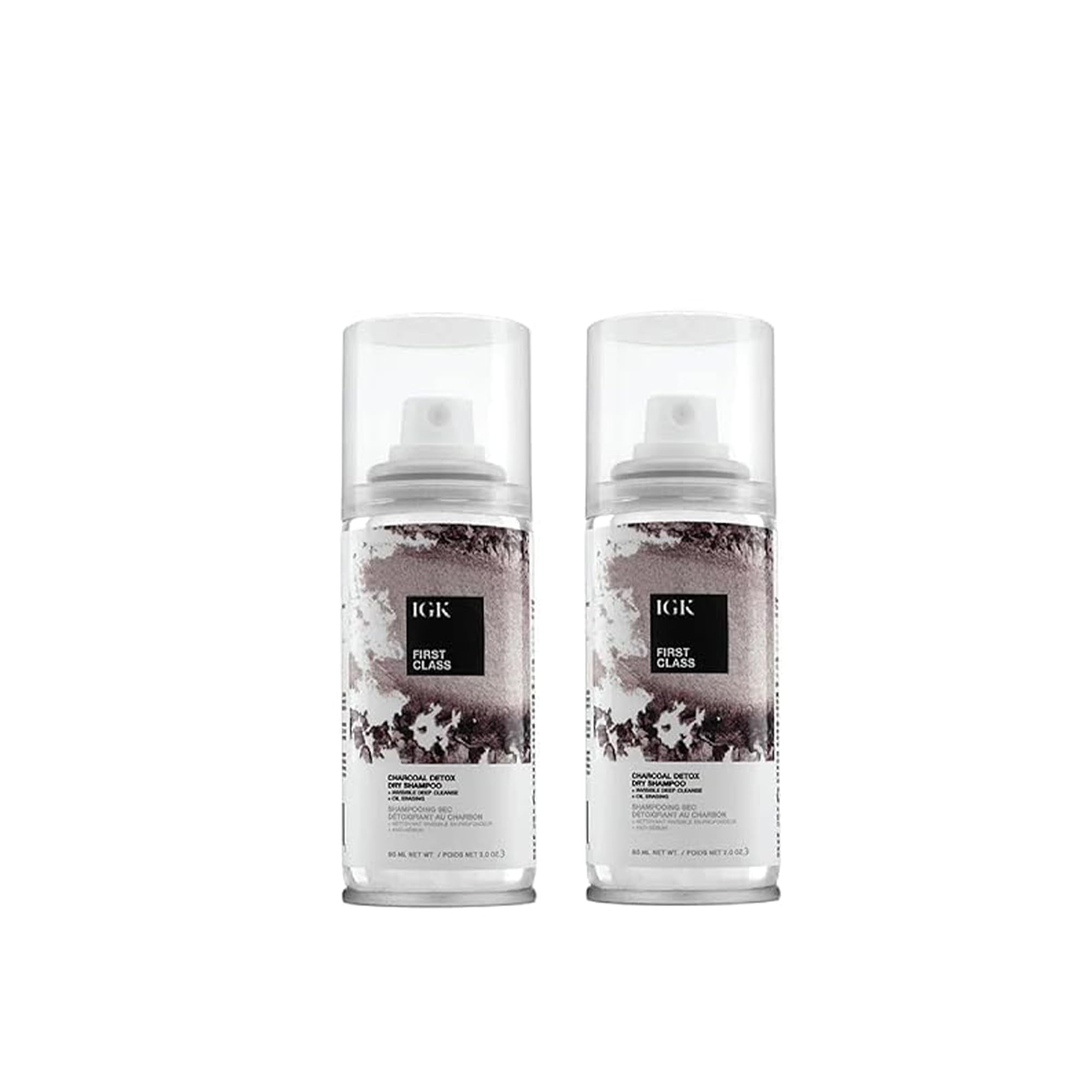 IGK First Class Charcoal Detox Dry Shampoo Travel Size | 2-Pack
