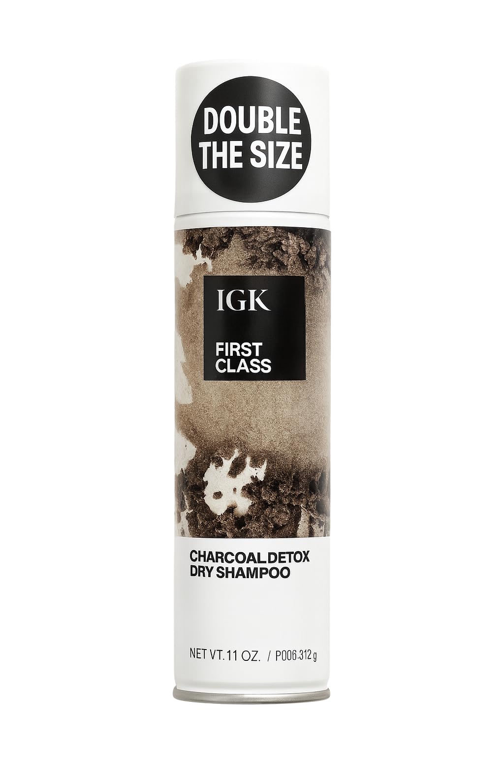 IGK FIRST CLASS Detoxifying Charcoal Shampoo – Jumbo 11 oz | Deep-Cleansing, Oil-Absorbing Clarifying Haircare