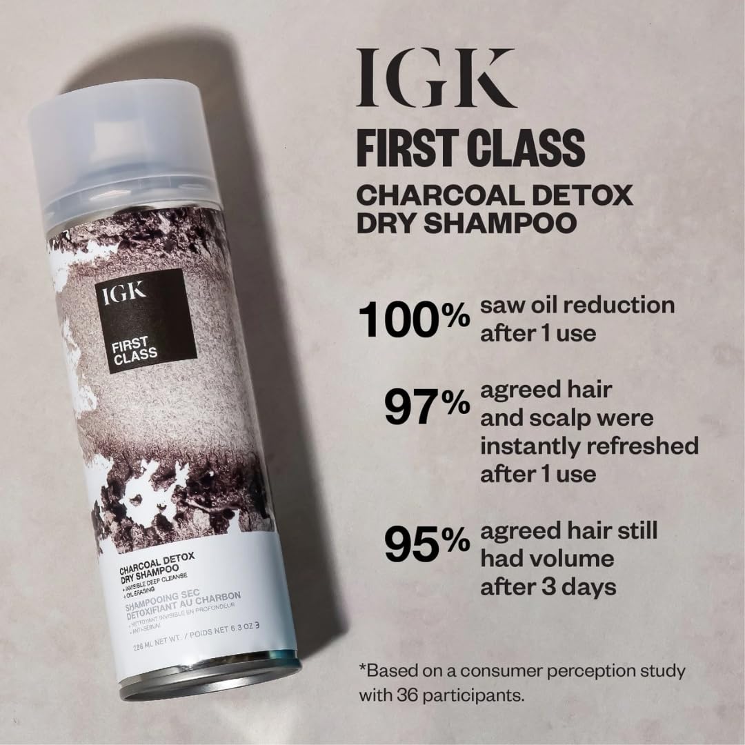 IGK First Class Dry Shampoo + Antisocial Dry Hair Mask Set | Volume, Freshness + Hydration
