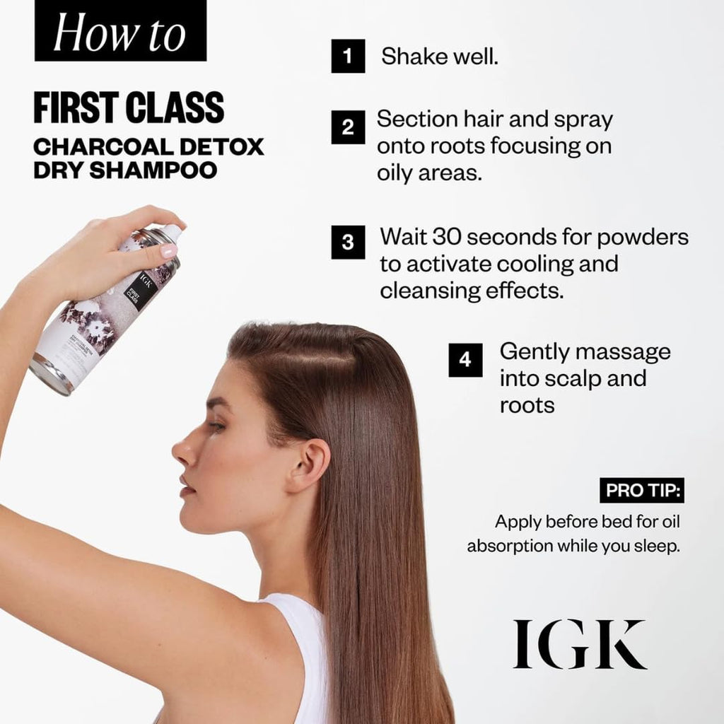 IGK First Class Dry Shampoo + Antisocial Dry Hair Mask Set | Volume, Freshness + Hydration