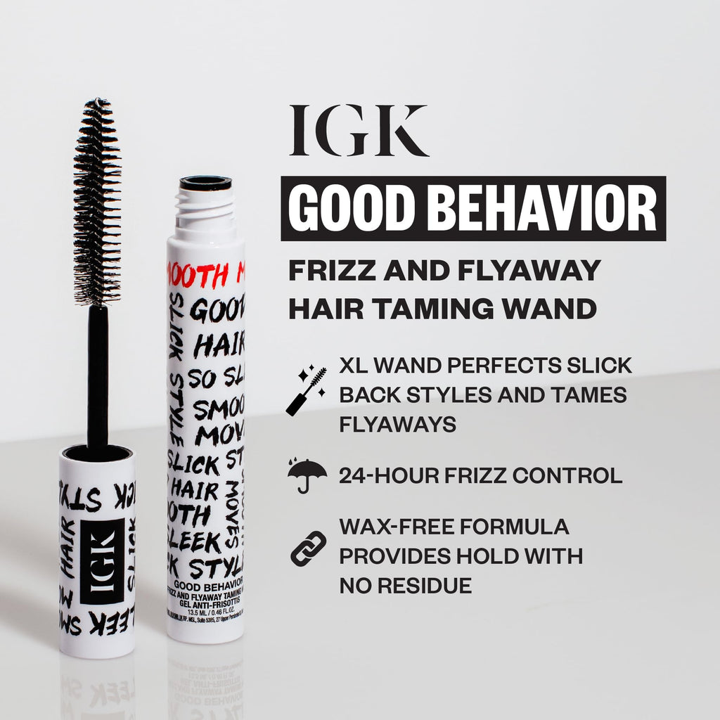 IGK Good Behavior Frizz & Flyaway Wand – Lightweight Gel, Precise Control