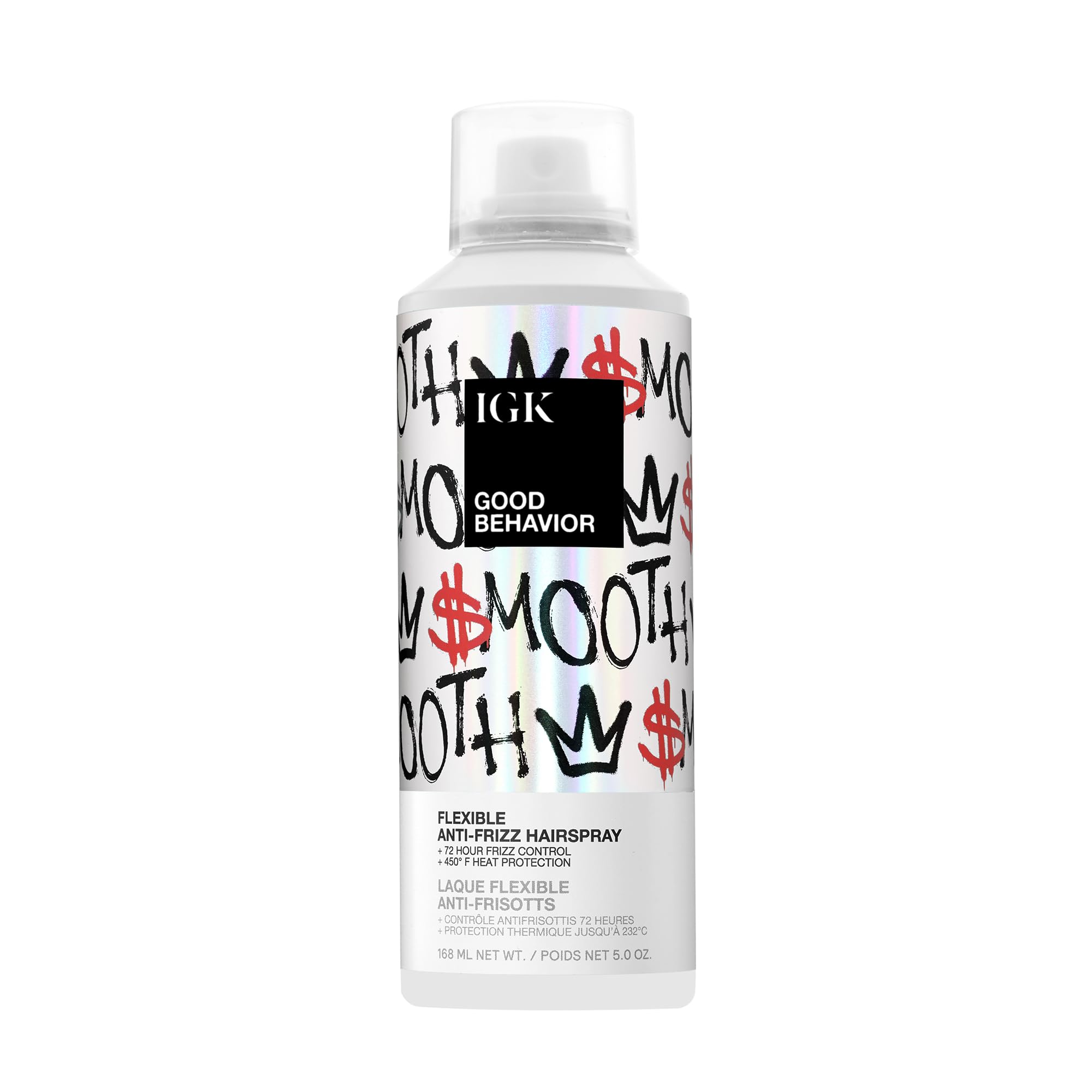 IGK GOOD BEHAVIOR Flexible Hairspray – 4-Day Frizz Control + 450°F Heat Protection