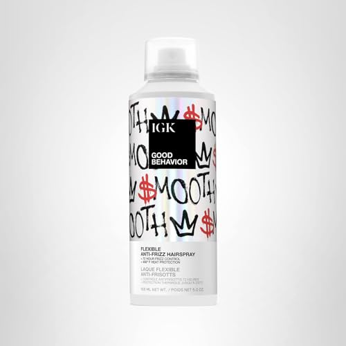 IGK GOOD BEHAVIOR Flexible Hairspray – 4-Day Frizz Control + 450°F Heat Protection