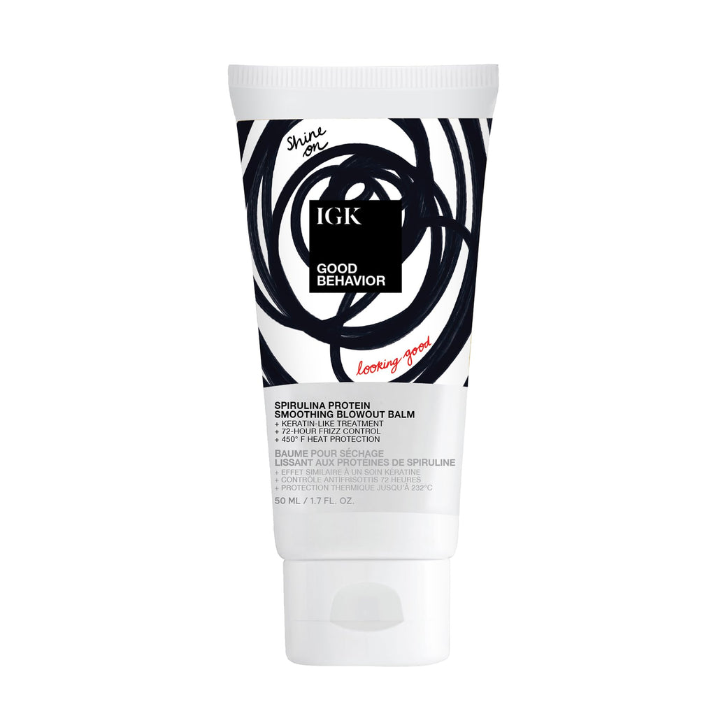 IGK Good Behavior Spirulina Protein Anti-Frizz Blowout Balm – Travel Size