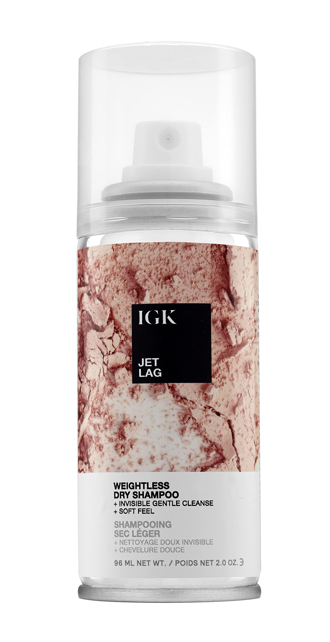 IGK Jet Lag Invisible Dry Shampoo Travel — Weightless Refresh for Fine Hair | Vegan & Cruelty-Free | 2 oz