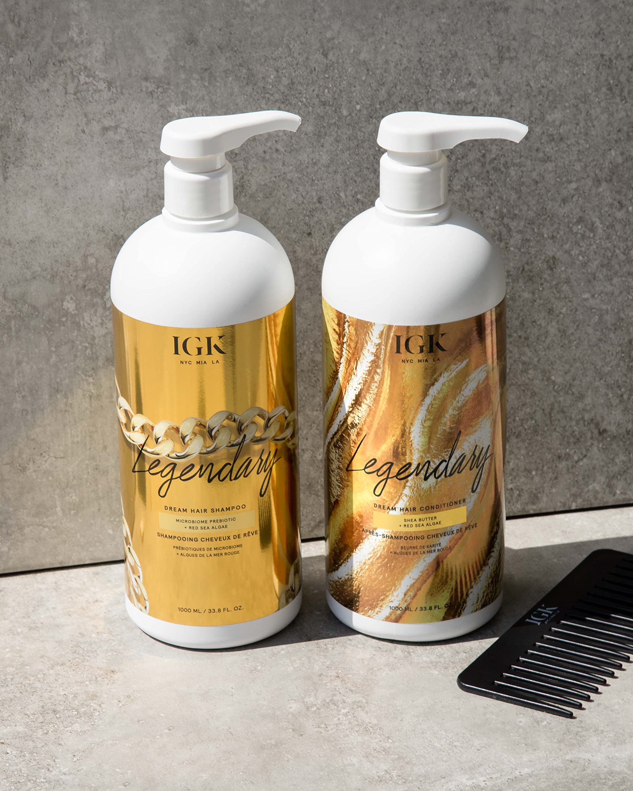 IGK Legendary Dream Hair Shampoo | Healthy, Hydrated, Shine | Vegan & Cruelty-Free | 33.8 oz
