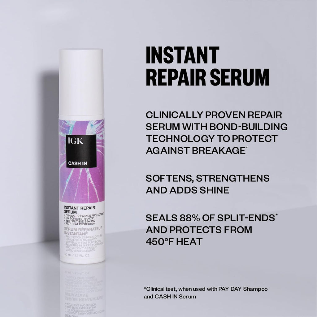 IGK Best Interest + Cash In Duo – Bond-Building Dry Oil & Instant Repair Serum
