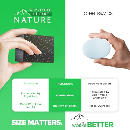 iHeart Nature Organic Neem Soap Bar (2 Pack) – Creamy, Moisturizing Herbal Cleanser