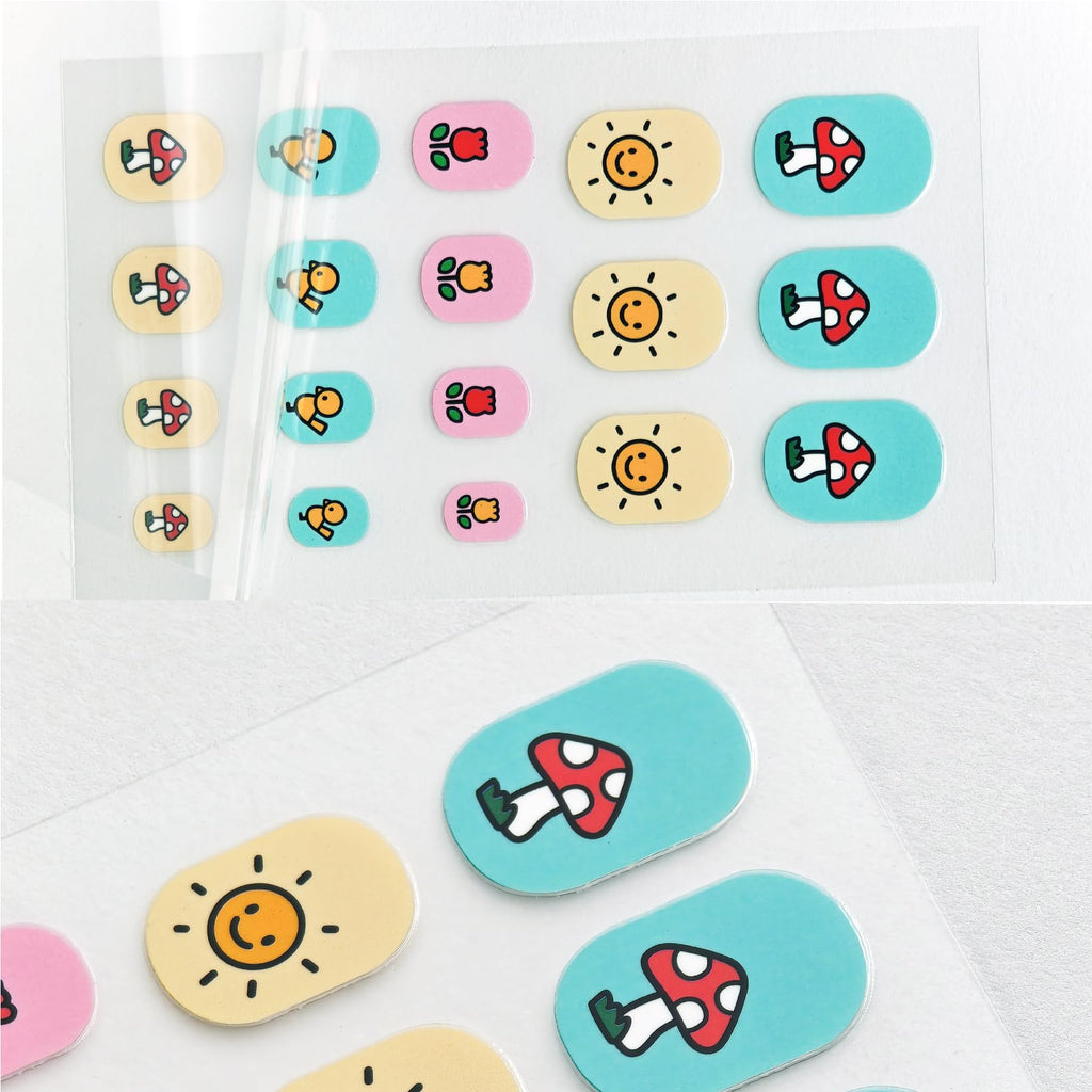 IHUKEIT Colorful Kid Nail Stickers – Full Nail Wraps for Girls (10 Sheets)
