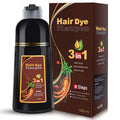 IIIMEIDU Dark Burgundy Hair Dye Shampoo 3-in-1 for Grey Coverage | 500ml