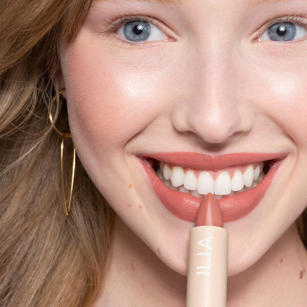 ILIA Color Block Lipstick Amberlight – Non-Toxic, Vegan, Cruelty-Free, Hydrating & Long-Lasting Full Coverage | 0.14 oz
