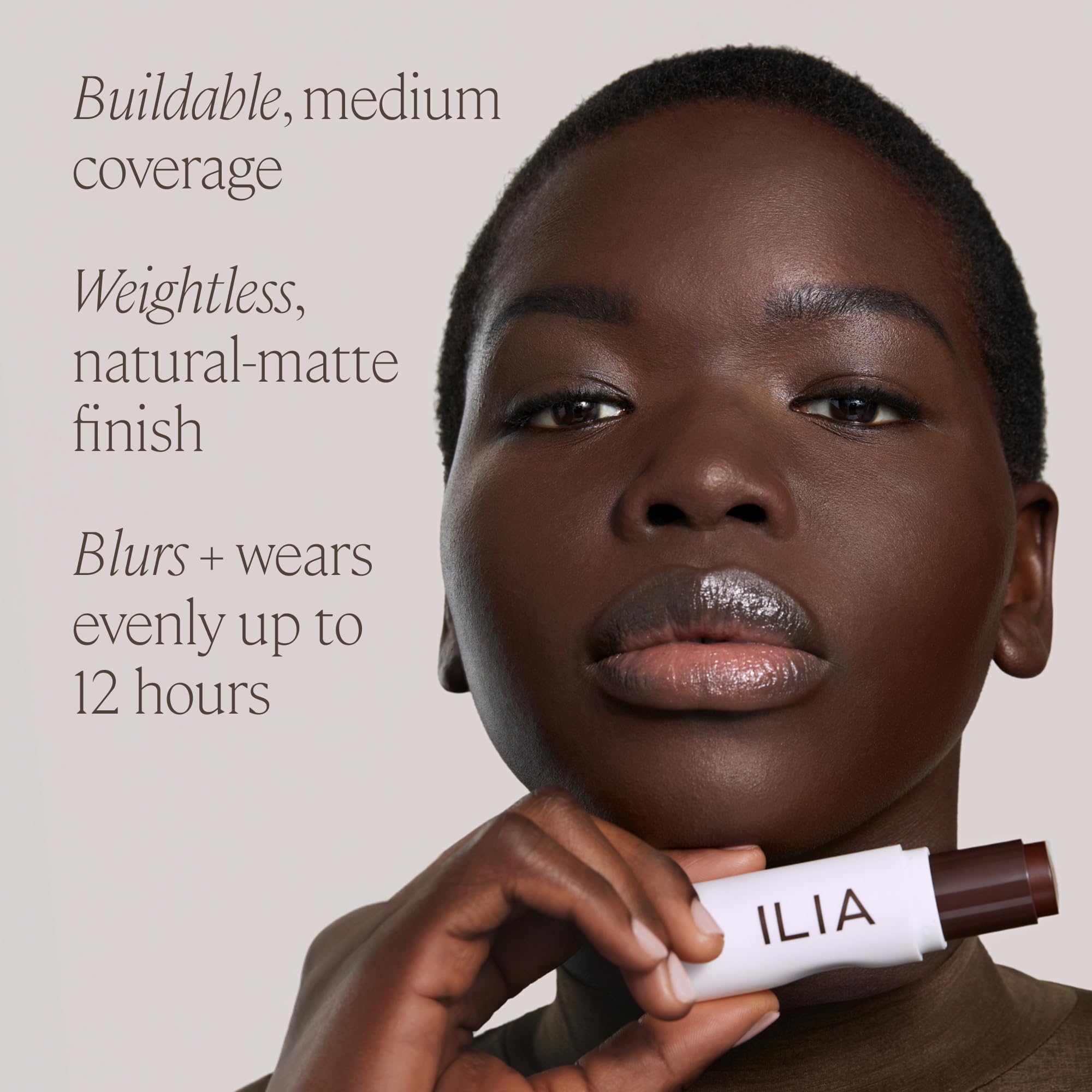 ILIA Skin Rewind Complexion Stick 11W Willow – Foundation + Concealer + Skincare | Vegan & Clean Makeup