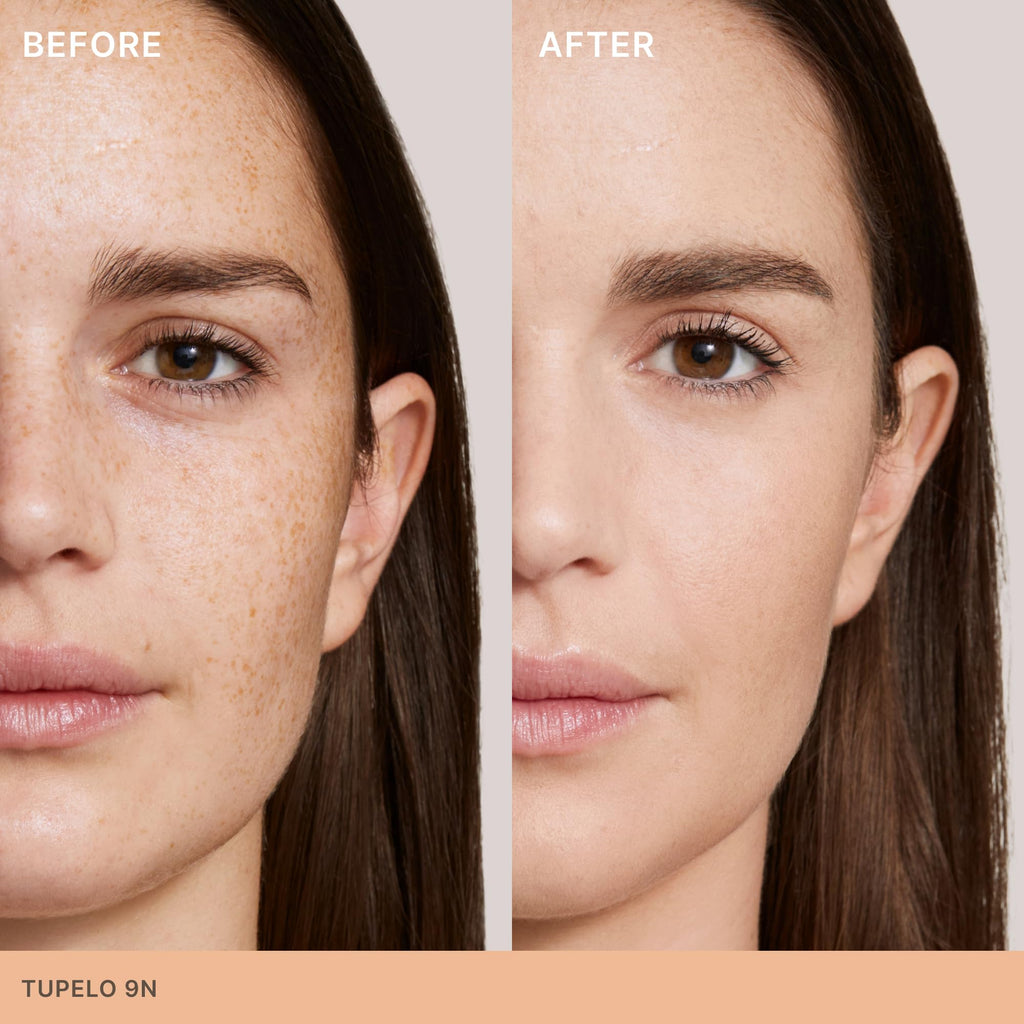 ILIA Skin Rewind Complexion Stick – Foundation + Concealer + Skincare (9N Tupelo, 0.35 oz)