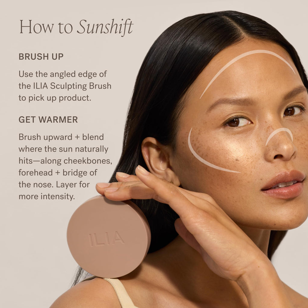 ILIA Sunshift Cream Bronzer Eclipse – Peachy Bronze | Non-Comedogenic, Vegan, Cruelty-Free, 12-Hour Weightless Wear